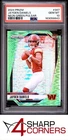 2024 PANINI PRIZM NEON GREEN PULSAR PRIZM #347 JAYDEN DANIELS RC PSA 10