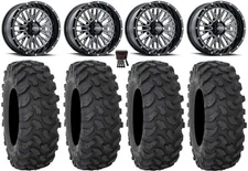 ITP Momentum 15" Wheels Milled 35" XTR370 Tires Polaris RZR Turbo S/RS1