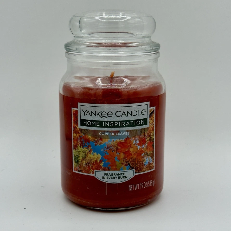 Yankee Candle Home Inspiration Copper Leaves Fragrance Glass Jar 19oz 538g - Image 3 of 4