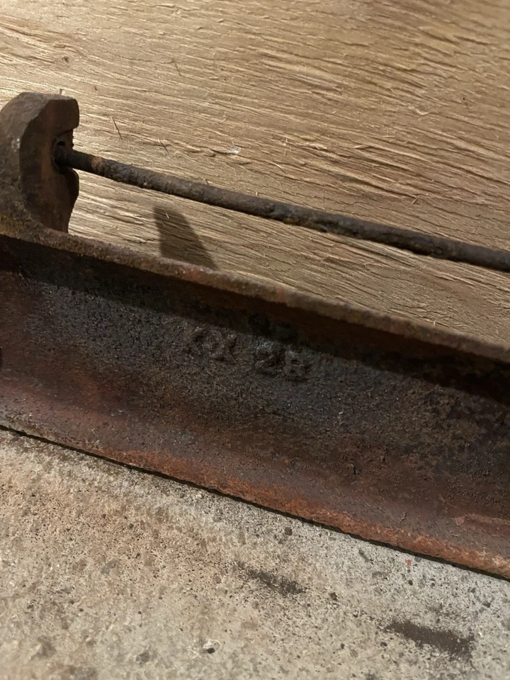 Antique “Smoke Consumer” 1920s Coal Furnace Door Cover, Cast Iron, Vintage - Image 4 of 4