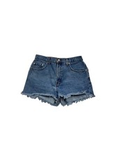 Vintage London Jean Distressed Denim High Waist Cut Off Shorts 887A