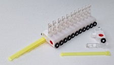 Qty 12 Vertical Blind Y88 Linked Carriers with Yellow Strap for 4-Prong Pinion