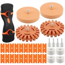 4 Pack Eraser Wheel Decal Remover Eraser, 2pcs 3.5 Inch and 4 Inch Rubber