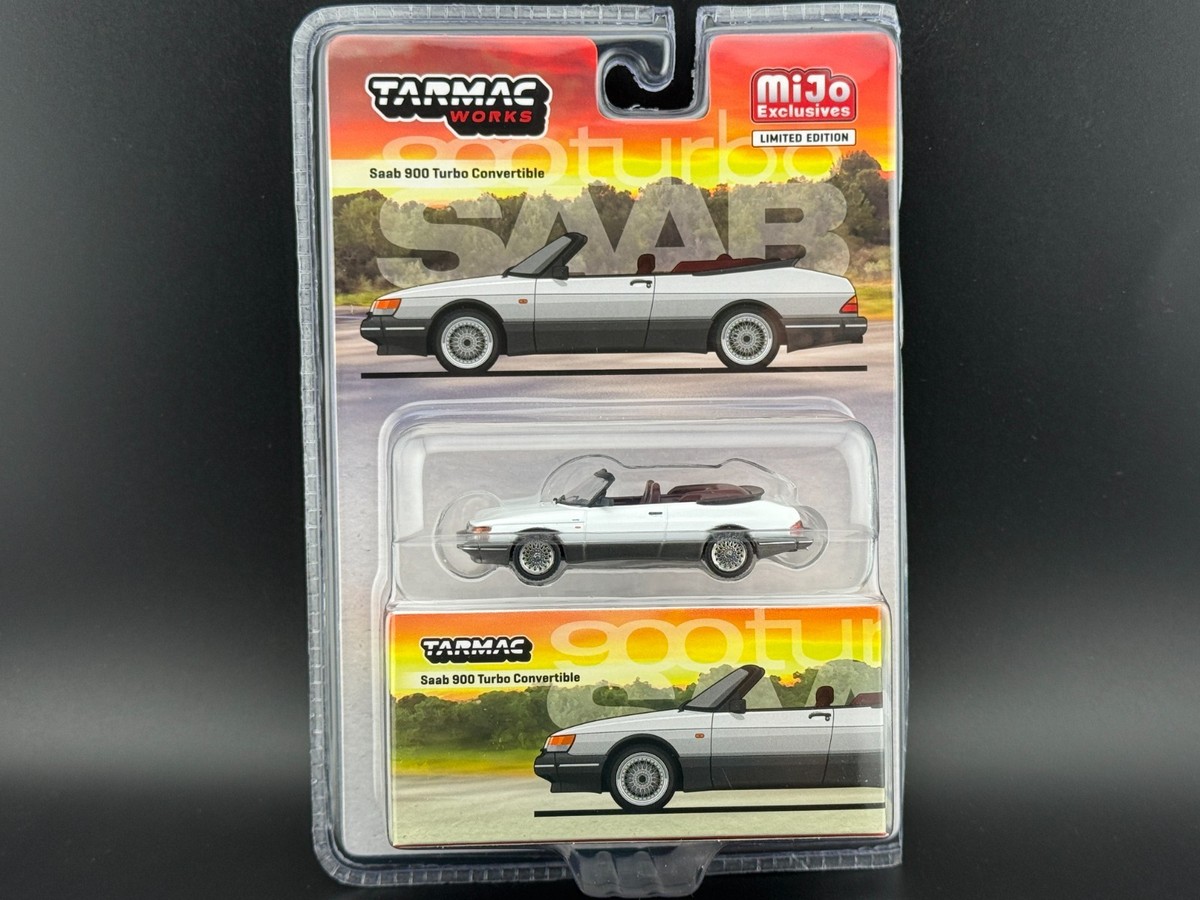 Tarmac Works Saab 900 Turbo Convertible White – Global64 1/64 | eBay