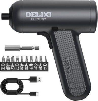 Cordless Electric Screwdriver 4V Mini Cordless Drill Set with 1500mAh Battery