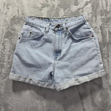 Vintage Levis 954 Shorts Womens 7 Light Wash High Rise Regular Fit Orange Tab