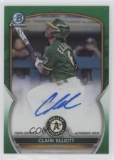 2023 Bowman Chrome Prospect Green Refractor 5/99 Clark Elliott Auto 19ed