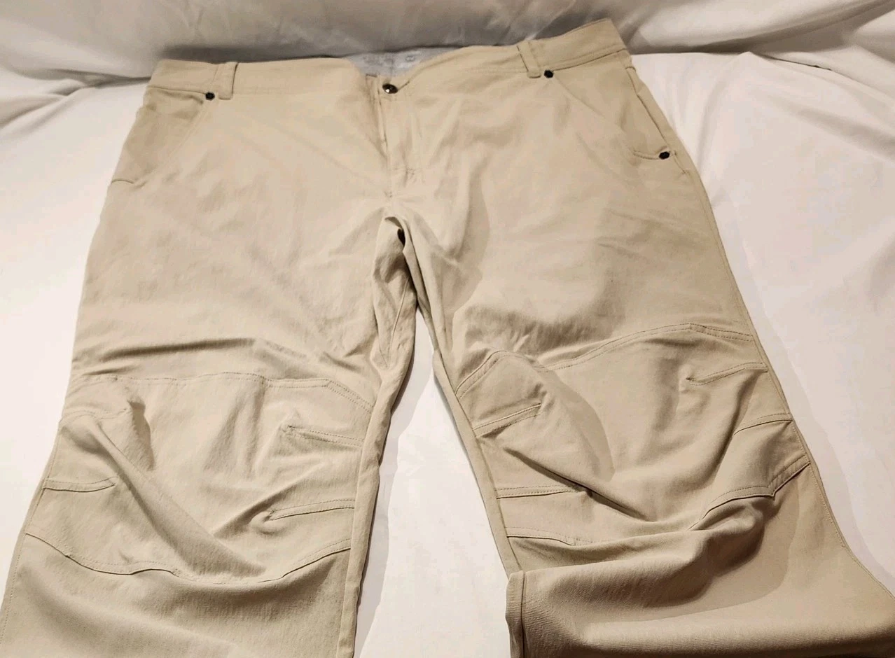 Mountain Hardwear Hiking Pants Men's 42x30 Articulated Knee Gray/Khaki Outdoor