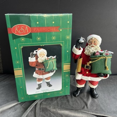 KSA Fabriche Hershey Santa Figurine Sack of Hershey Kisses Kurt Adler 2008