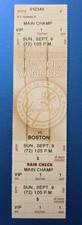 New York Yankees Boston Red Sox Baseball Ticket 9/9 2001 Nick Johnson 1st MLB HR