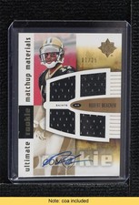 2007 Ultimate Collection Gold 1/25 Ted Ginn Jr Robert Meachem #URMM-GM Auto 3c7