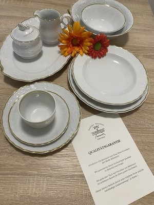 Mitterteich Bavaria Exklusiv Porzellan Prinzess Gold 34 Teilig