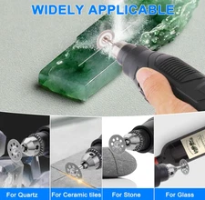 20pcs 545 Diamond Cutting Discs 22mm Cut Off Wheel Kit for Dremel Rotary Tools *