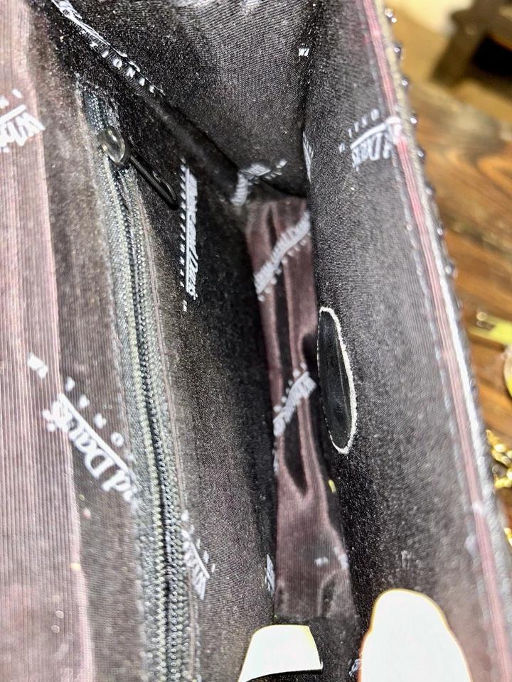 Bolso de mano vintage de malla negra Whiting & Davis•Estilo Art Deco/Flapper•USADO EN EXCELENTE ESTADO Foto 3 de 4