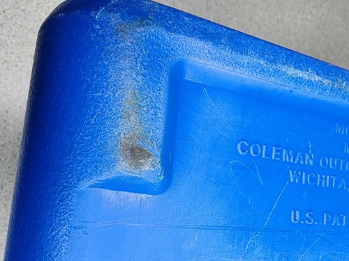 Coleman Flip Top Lid Personal Mini Cooler 5205 6 Pack Blue Lunchbox Made USA - Picture 9 of 19