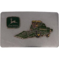 John Deere Farm Farmer Farming Combine Corn Crop Harvester Vintage Belt Buckle