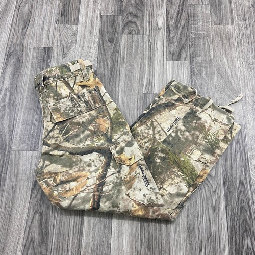 CABELA'S Straight Low Rise Multi Color Camo Cargo Hunting Pants Youth Size 8 - Picture 2 of 10