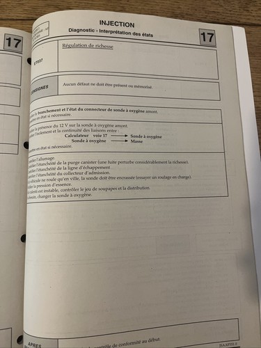 Manuel reparation ATELIER RENAULT KANGOO CLIO NT 3431A DIAGNOSTIC INJECTION - Picture 8 of 9