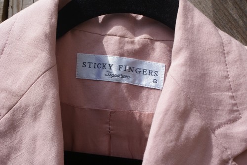 Blend Occasion Linen Pink 8 Signatur Vgc Størrelse Fingers Sticky Wedding Coat tcqAXX