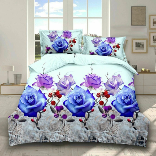 3D Duvet Cover Bedding Set with Fitted Sheet & Pillowcases Single Double King - Picture 42 of 45