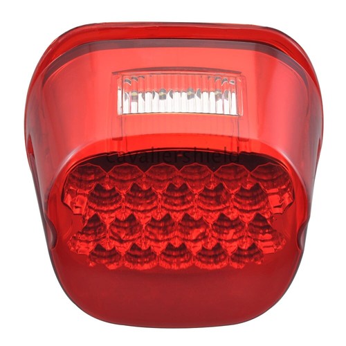 Red LED Rear Tail Light Brake License Plate Lamp For Harley Touring Dyna Glide - Picture 12 of 12