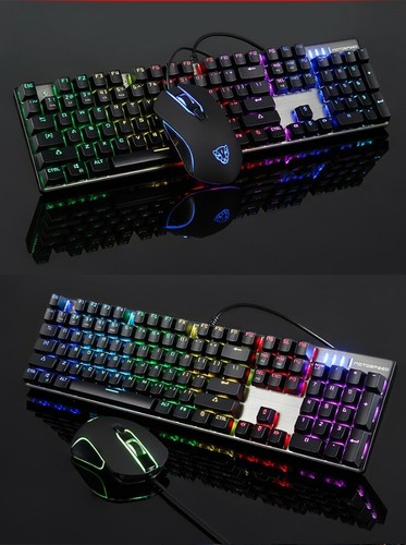 Motospeed Wired USB Gaming Keyboard And Mouse Combo With Lights RGB Red Switches - Picture 12 of 18