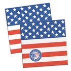 20 USA AMERICAN 25CM PAPER COCKTAIL NAPKINS FLAG DESIGN