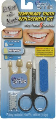 Instant Smile Select a Tooth Temporary Tooth Replacement Kit - Natural