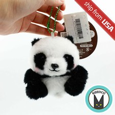 Authentic Japan Amuse Panda Bear no Aka-chan Plush Doll Ball Chain Cute Kawaii