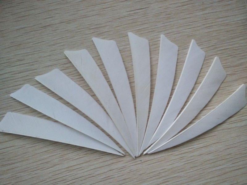 4 Inch Turkey Feather Fletching Archery Arrow Feathers Shield Right Wing 50pcs