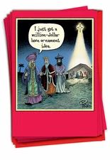 12 Funny Merry Christmas Cards (1 Design, 12 Cards) - Lawn Ornament B1173