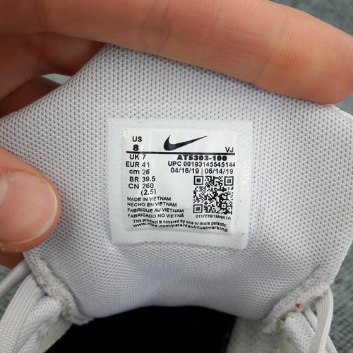 Nike Mens Trainers UK 7 White Signal D/MS/X Gym Training Adult Shoes EUR 41 - Imagen 15 de 18
