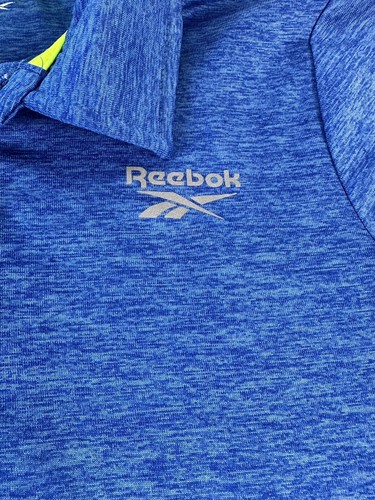 2 Reebok Polo Collared Shirt 4T Royal & Light Blue - Picture 4 of 14