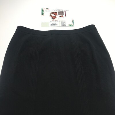 Jupe Femme Grace Elements Taille 12 Noir Genou Asymétrique - Polyester Doublé - Occasion Très Bon état
