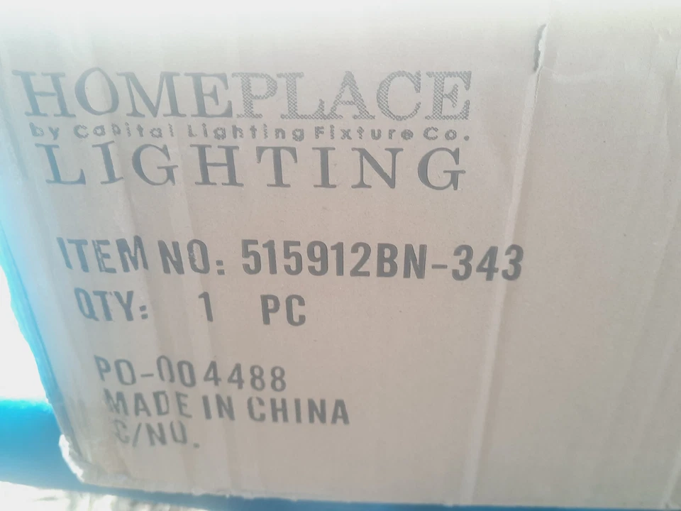 Colgante Capital Lighting HomePlace 1 luz 515912BN-343 *NUEVO* Foto 3 de 4
