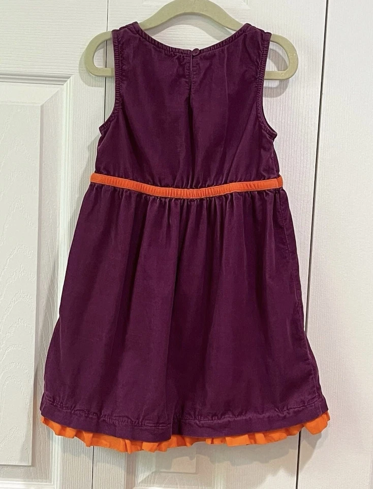 Genuine Kids from OshKosh Plum Dress with Flower Accent 4T - Image 2 of 4