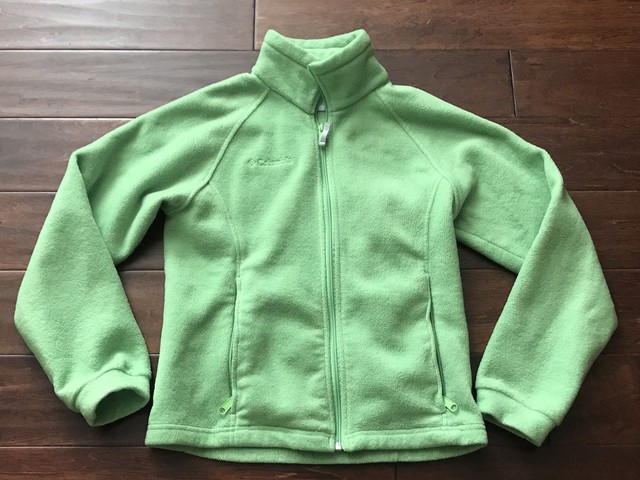 lime green zip up jacket