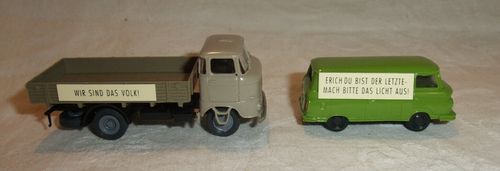 9/24 X W50/Barkas Wendefahrzeuge Propaganda DDR Modellauto H0 1:87 Eisenbahn - Picture 4 of 9