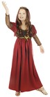 Girls Kids Tudor Juliet Medieval Queen Princess Book Fancy Dress Costume 4 14