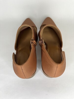 Corso Como Shoes Heels Side Zip Women Size 9M Brown Leather  display picture 3
