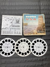 Vintage View-Master 3-Reel Set Scenic USA Complete EUC A735