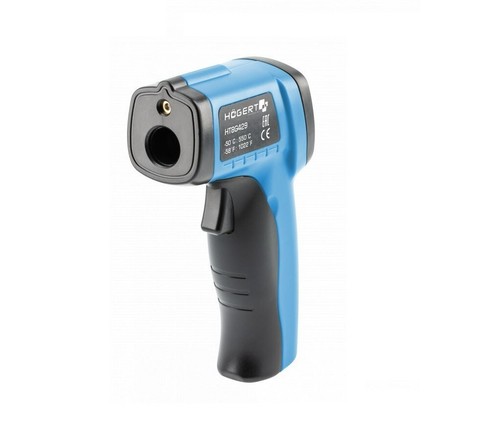 Termómetro infrarrojo sin contacto - 50 + 550 °C - HT8G429 de Hogert - Imagen 2 de 3