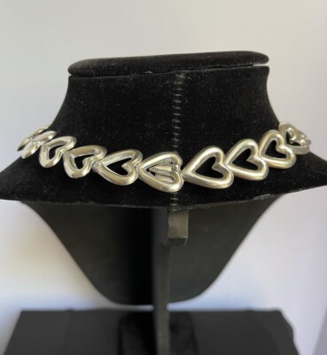 Designer Sterling Silber Halskette aus kleinen Herzen 