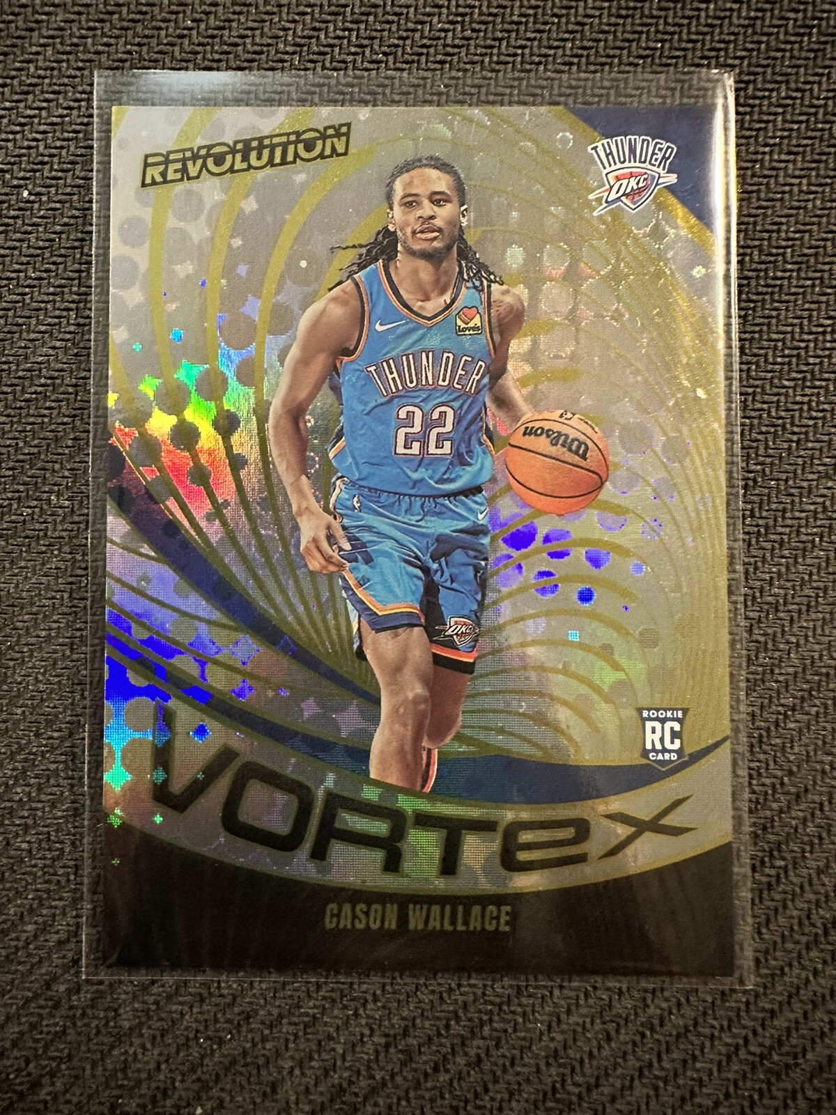 2023-24 Panini Revolution Cason Wallace Vortex Rookie OKC Thunder