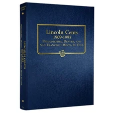 Whitman Coin Album For Collecting US Lincoln Cents 1909 - 1995 Penny Model 9112