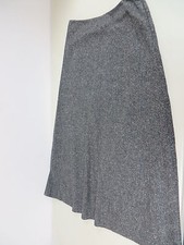 RALPH LAUREN Lambswool tweed A-line Lined Long Skirt Gray 8