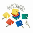 AdirOffice Multicolor Home Office Commercial Key Tags 100pc Key Holder Label Tag