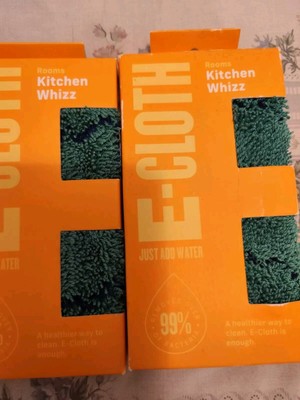 2 x E-Cloth Kitchen Whizz, kratzfester Küchenpeeling Schwamm -300 Waschversprechen x2