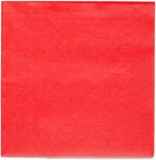 Fiesta Red Eco-Friendly Compostable Luncheon Napkins - 20 Pack x 5 (100 total)