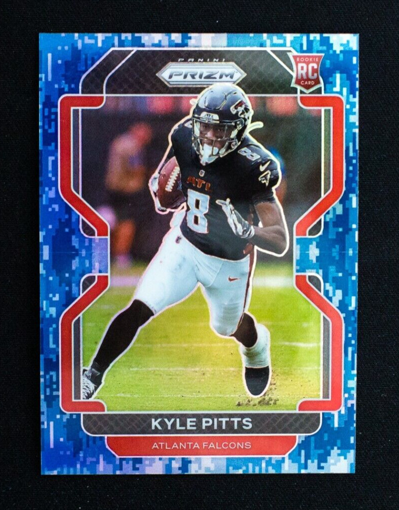2021 Panini Prizm - Kyle Pitts - Rookie Navy Camo SSP 8/25 Jersey #